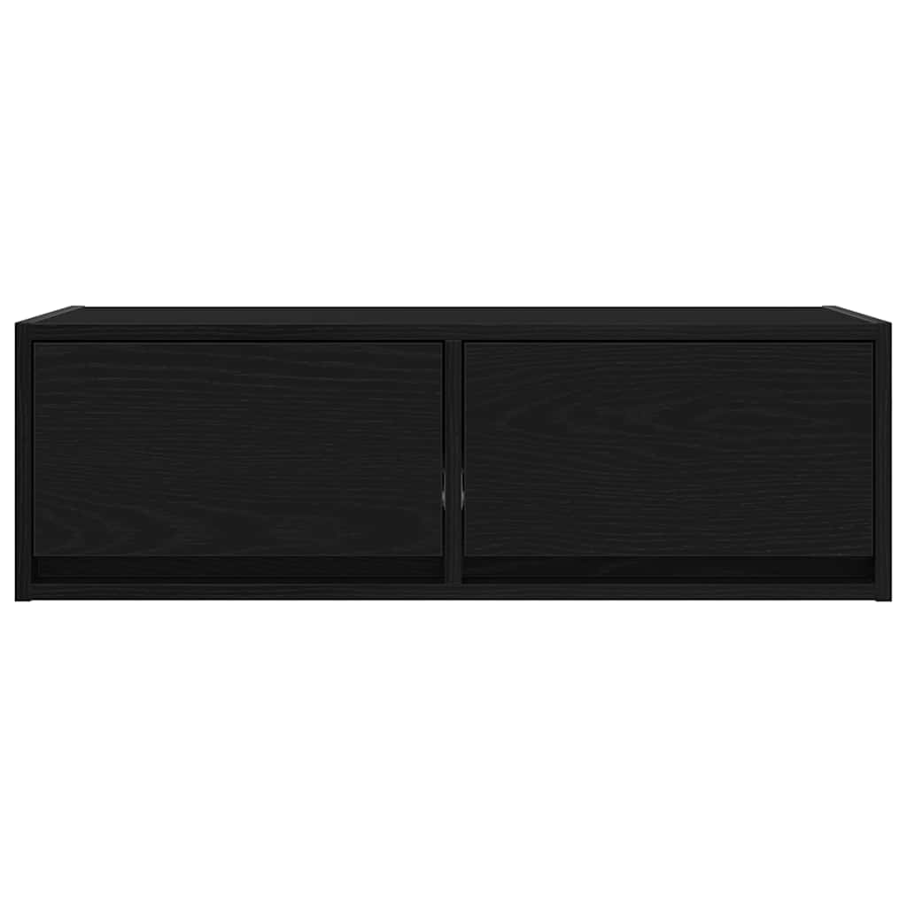 Mobili TV 2 pz Rovere Nero 80x31x25,5 cm in Legno Multistrato - homemem39
