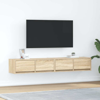 Mobili TV 2 pz Rovere Sonoma 80x31x25,5 cm in Legno Multistrato - homemem39