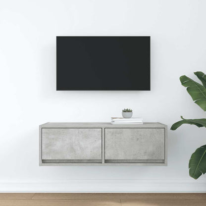 Mobile per TV Grigio Cemento 80x31x25,5 cm Legno Multistrato - homemem39