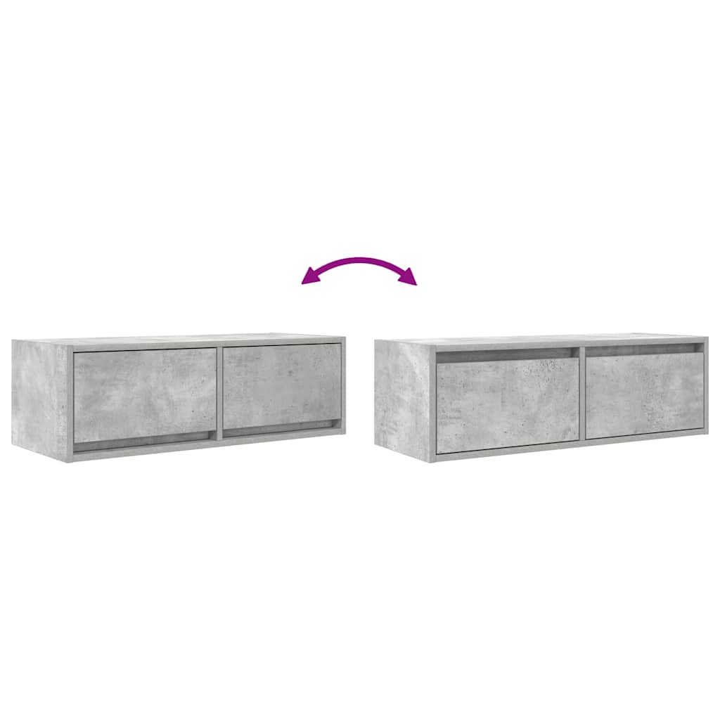 Mobile per TV Grigio Cemento 80x31x25,5 cm Legno Multistrato - homemem39
