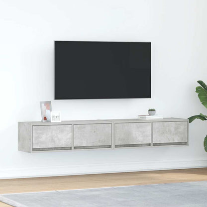 Mobili TV 2 pz Grigio Cemento 80x31x25,5cm in Legno Multistrato - homemem39