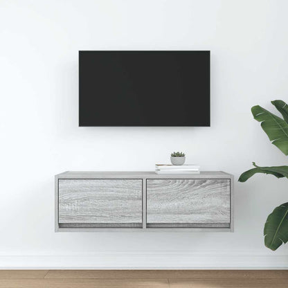 Mobile Porta TV Grigio Sonoma 80x31x25,5 cm Legno Multistrato - homemem39