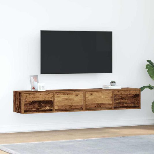 Mobili Porta TV 2 pz Legno Antico 80x31x25,5 cm in Truciolato - homemem39