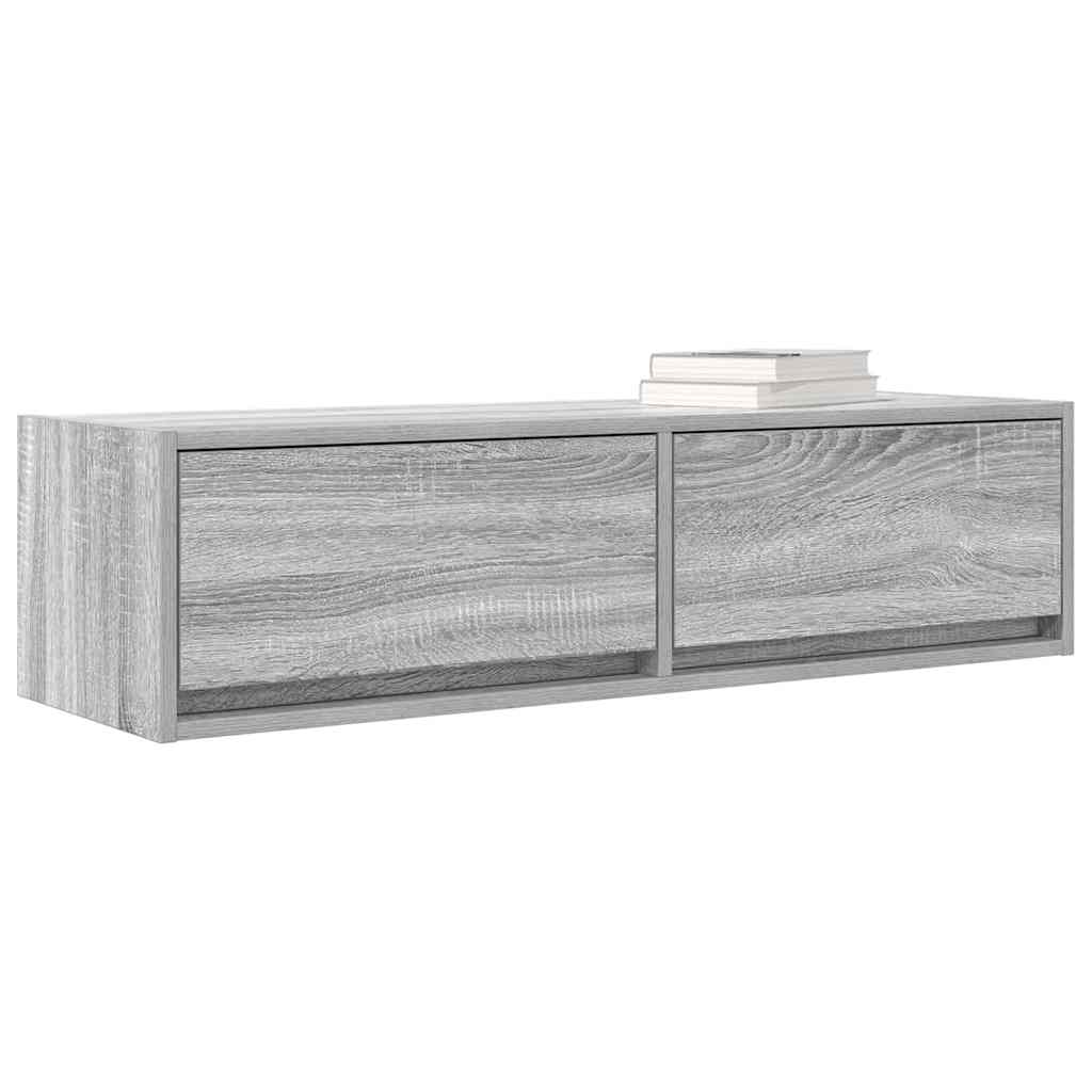 Mobile TV Grigio sonoma 100 x 31 x 25,5 cm Legno multistrato
