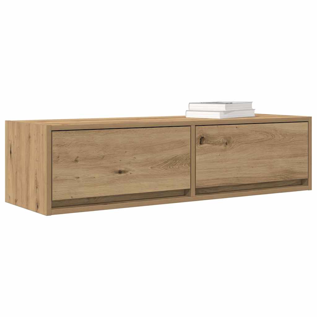 Mobile TV con cassetto rovere artigianale 100 x 31 x 25,5 cm