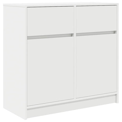 Credenza con Cassetto Bianco 80x34x76 cm in Legno Multistrato - homemem39