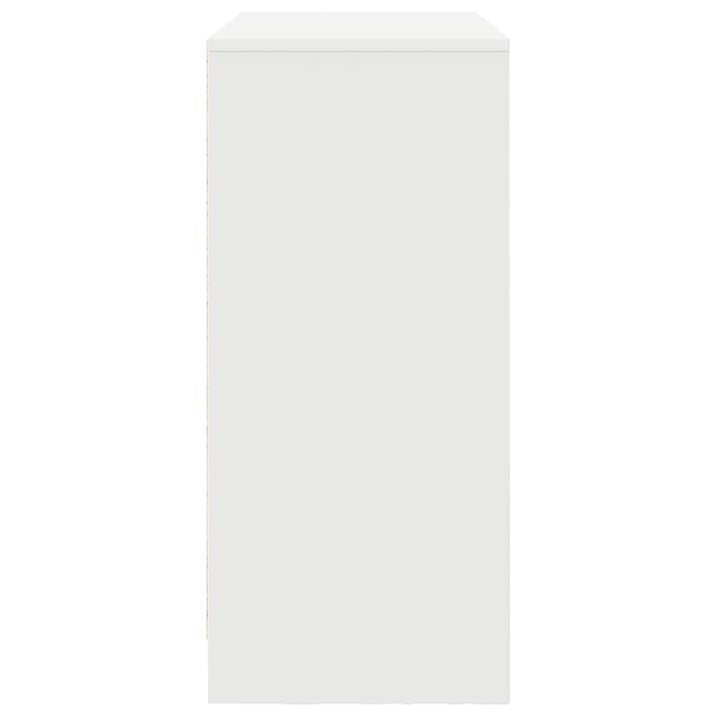 Credenza con Cassetto Bianco 80x34x76 cm in Legno Multistrato - homemem39