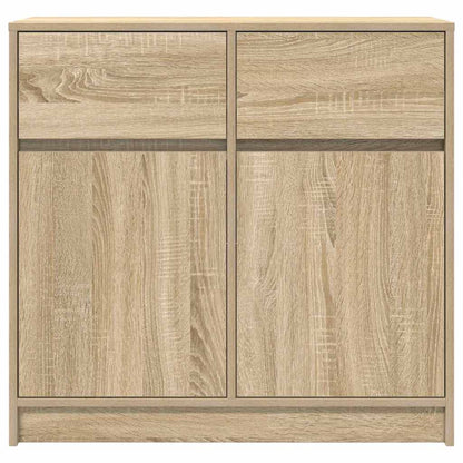 Credenza con Cassetto Rovere Sonoma 80x34x76 cm in Truciolato - homemem39