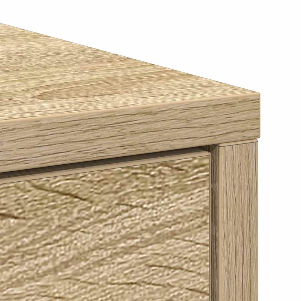 Credenza con Cassetto Rovere Sonoma 80x34x76 cm in Truciolato - homemem39
