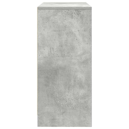 Credenza con Cassetto Grigio Cemento 80x34x76 cm in Truciolato - homemem39