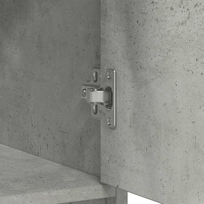 Credenza con Cassetto Grigio Cemento 80x34x76 cm in Truciolato - homemem39