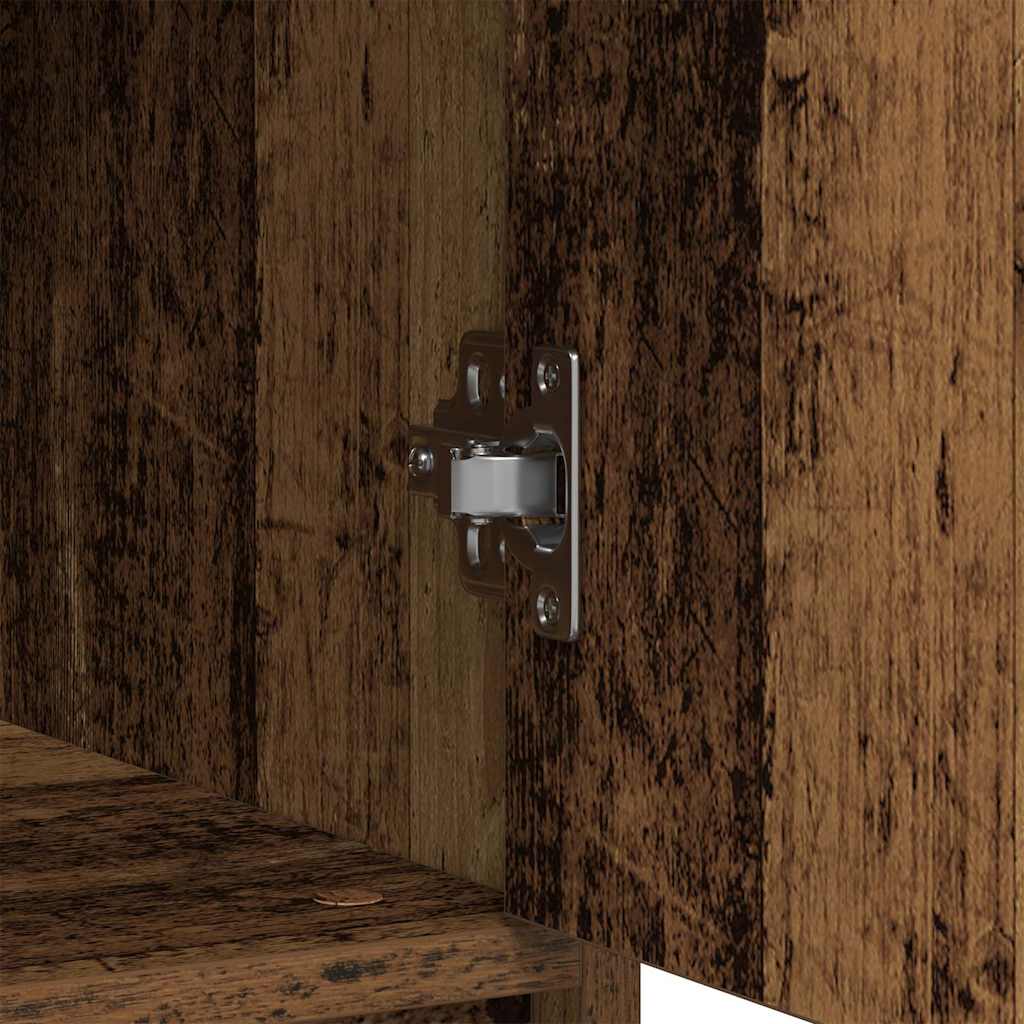 Credenza con Cassetto Legno Antico 80x34x76 cm in Truciolato - homemem39