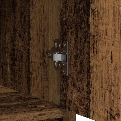 Credenza con Cassetto Legno Antico 80x34x76 cm in Truciolato - homemem39