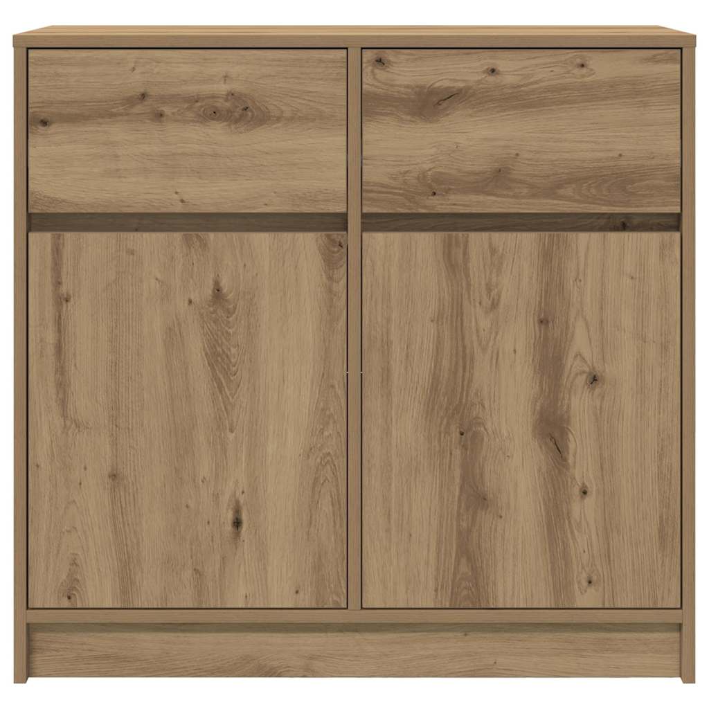 Credenza con Cassetto Rovere Artigianale 80x34x76 cm Truciolato
