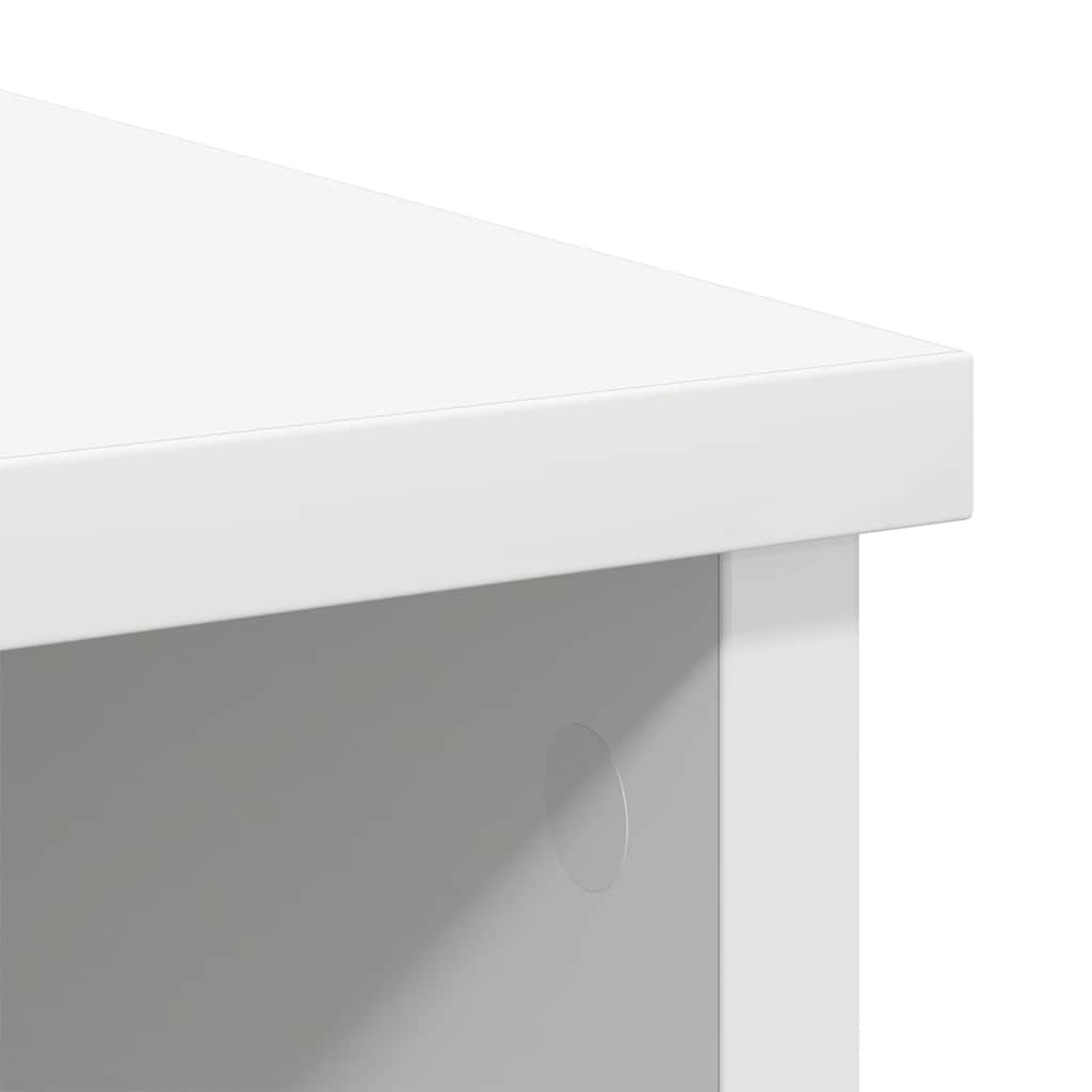 Credenza con Cassetto Bianco 101x35x76 cm in Legno Multistrato - homemem39