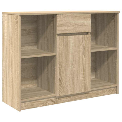 Credenza con Cassetto Rovere Sonoma 101x35x76 cm in Truciolato - homemem39