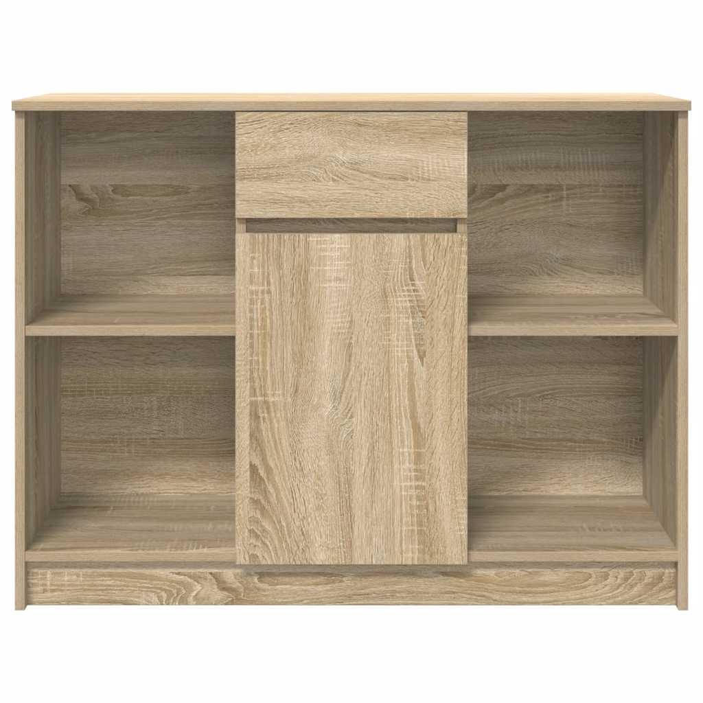 Credenza con Cassetto Rovere Sonoma 101x35x76 cm in Truciolato - homemem39