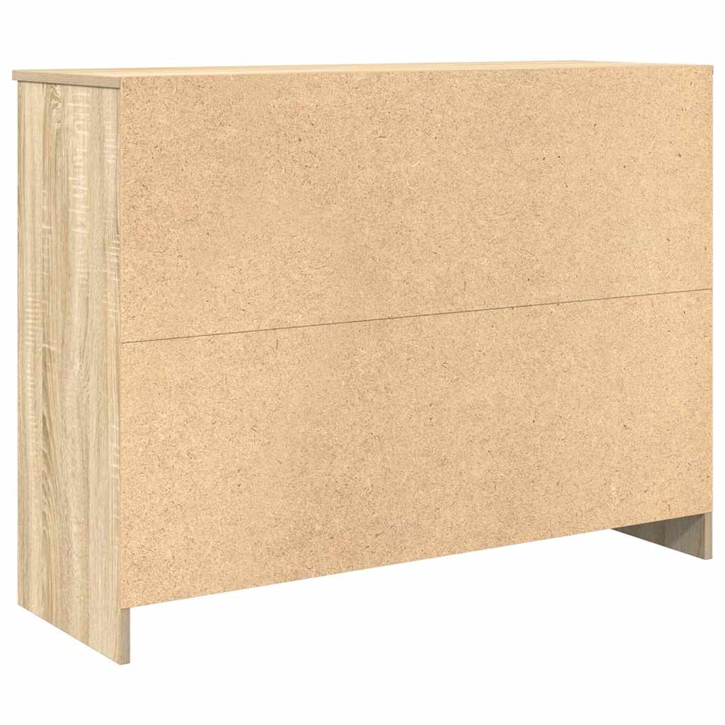 Credenza con Cassetto Rovere Sonoma 101x35x76 cm in Truciolato - homemem39