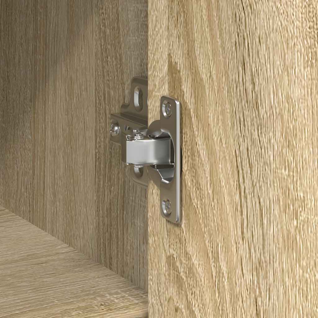 Credenza con Cassetto Rovere Sonoma 101x35x76 cm in Truciolato - homemem39