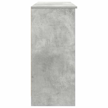 Credenza con Cassetto Grigio Cemento 101x35x76 cm in Truciolato - homemem39