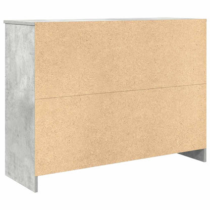 Credenza con Cassetto Grigio Cemento 101x35x76 cm in Truciolato - homemem39