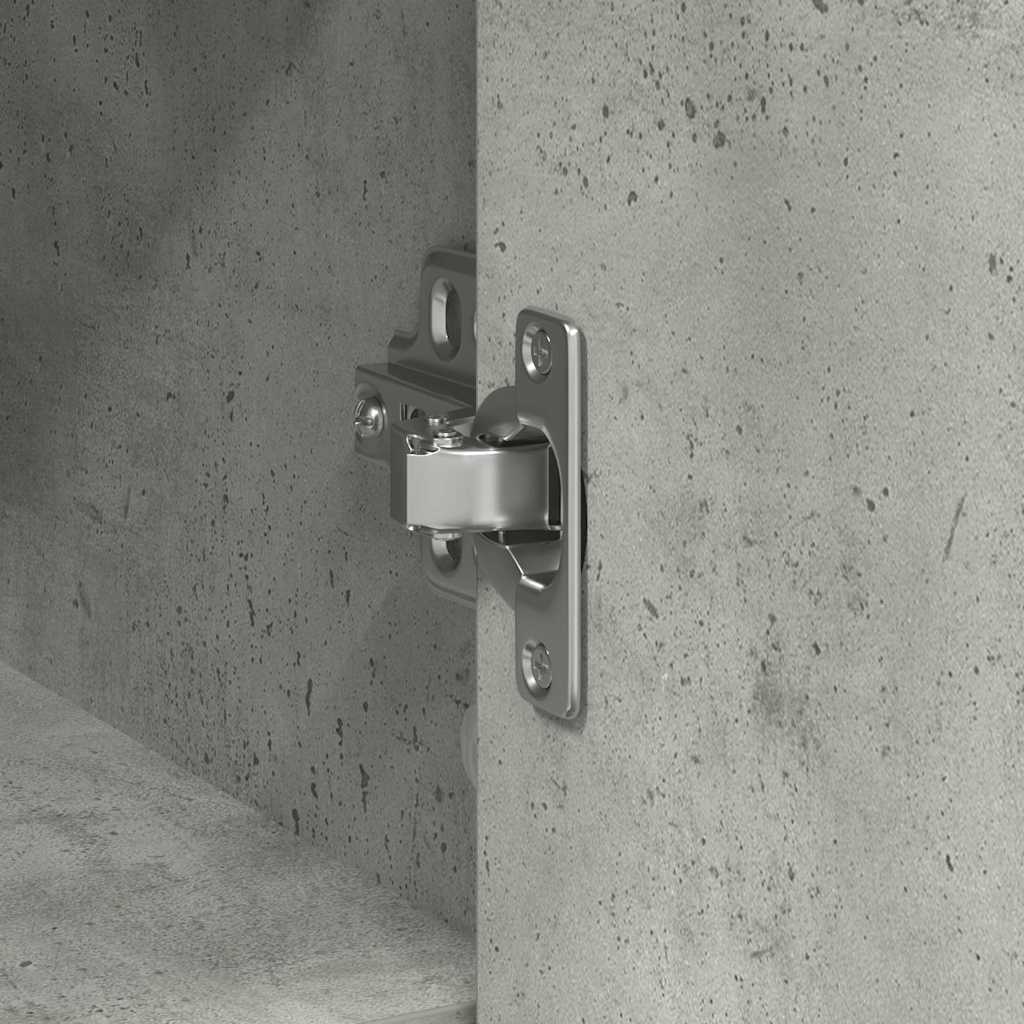 Credenza con Cassetto Grigio Cemento 101x35x76 cm in Truciolato - homemem39