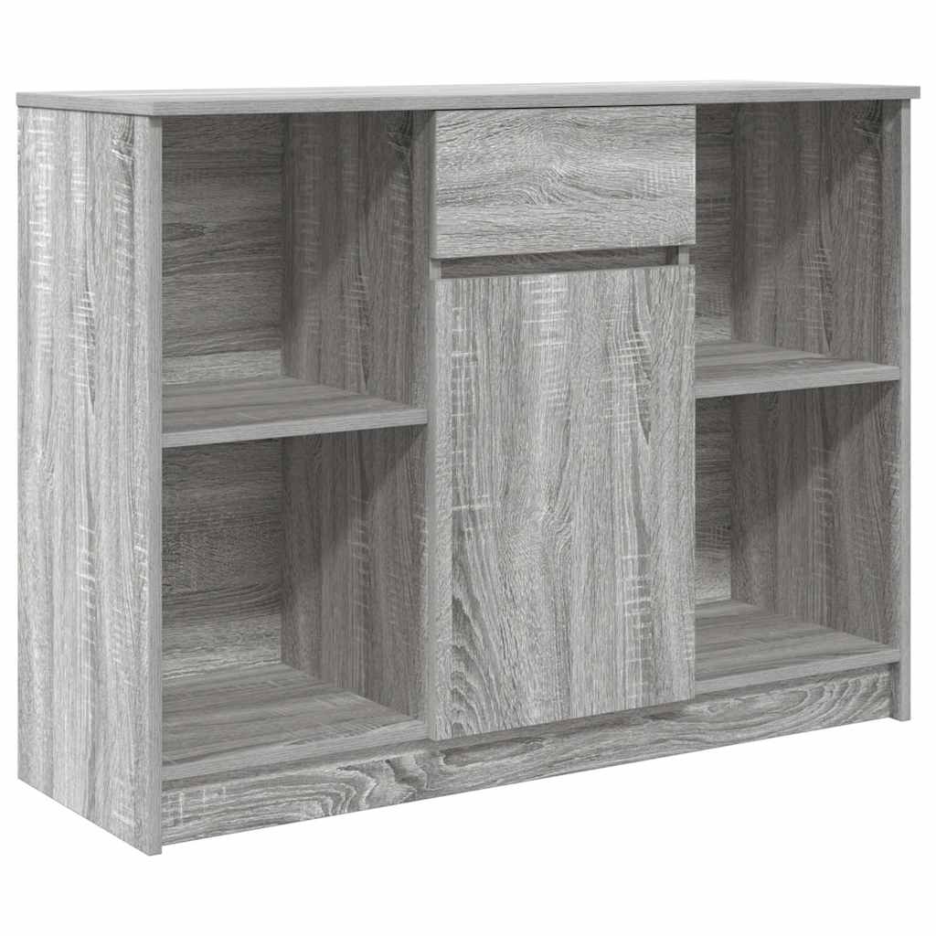Credenza con Cassetto Grigio Sonoma 101x35x76 cm in Truciolato - homemem39