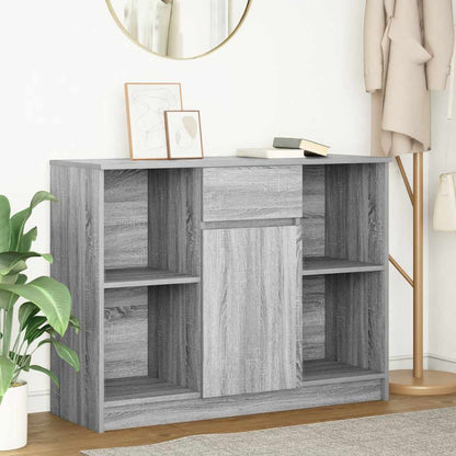Credenza con Cassetto Grigio Sonoma 101x35x76 cm in Truciolato - homemem39