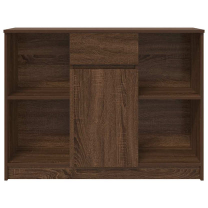 Credenza con Cassetto Rovere Marrone 101x35x76 cm in Truciolato - homemem39