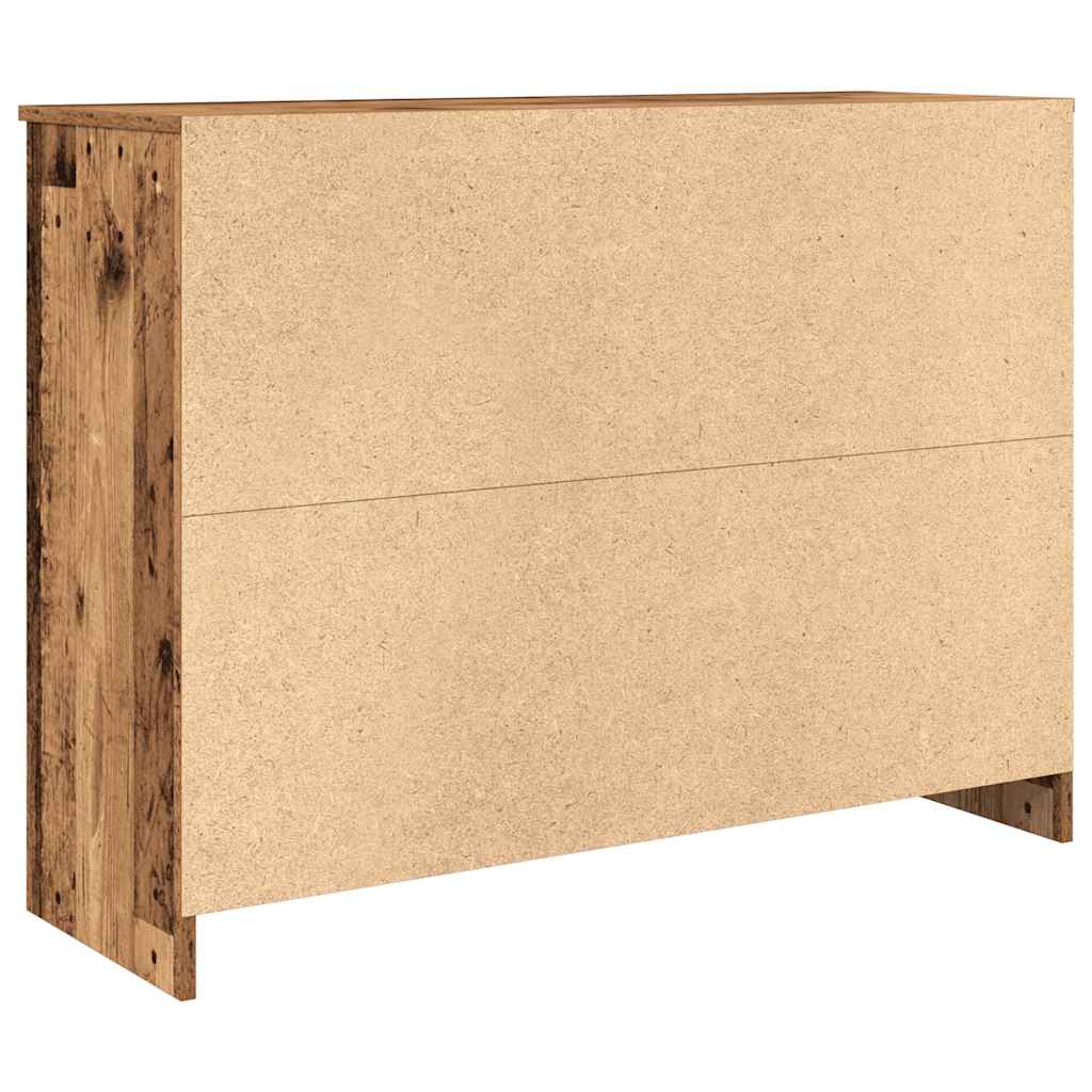Credenza con Cassetto Legno Antico 101x35x76 cm in Truciolato - homemem39