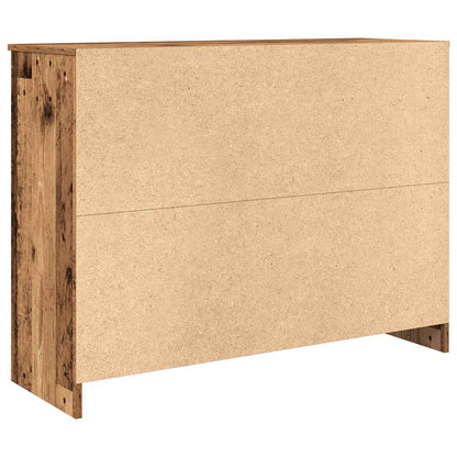 Credenza con Cassetto Legno Antico 101x35x76 cm in Truciolato - homemem39