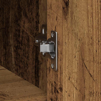 Credenza con Cassetto Legno Antico 101x35x76 cm in Truciolato - homemem39