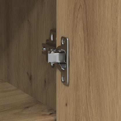 Credenza con Cassetto Rovere Artigianale 101x35x76cm Truciolato - homemem39