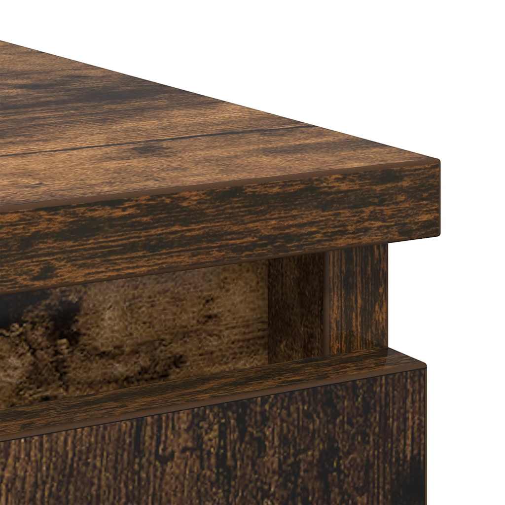 Credenza con Cassetto Rovere Fumo 71x35x65 cm in Truciolato - homemem39