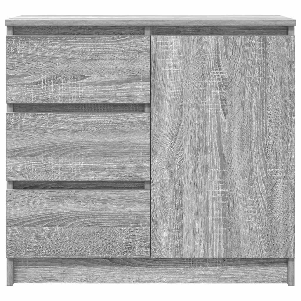 Credenza con Cassetto Grigio Sonoma 71x35x65 cm in Truciolato - homemem39