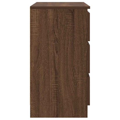Credenza con Cassetto Rovere Marrone 71x35x65 cm in Truciolato - homemem39