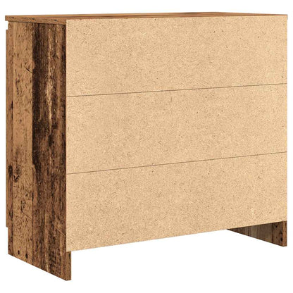 Credenza con Cassetto Legno Antico 71x35x65 cm in Truciolato - homemem39