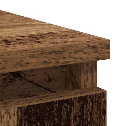 Credenza con Cassetto Legno Antico 71x35x65 cm in Truciolato - homemem39