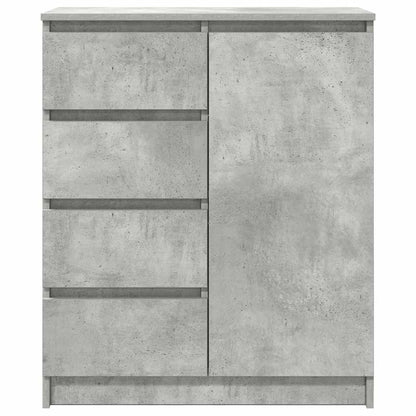 Credenza con Cassetti Grigio Cemento 71x35x84 cm in Truciolato
