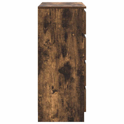 Credenza con Cassetti Rovere Fumo 71x35x84 cm in Truciolato - homemem39