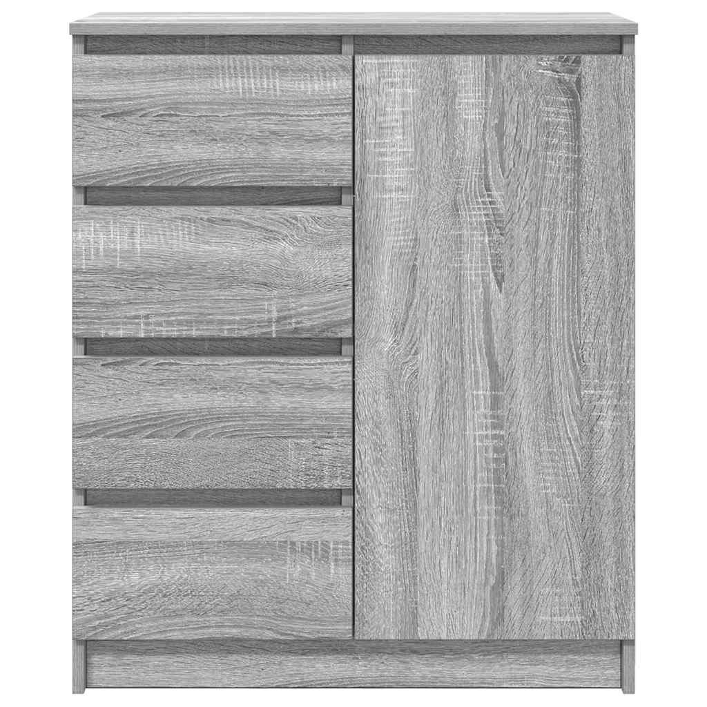 Credenza con Cassetti Grigio Sonoma 71x35x84 cm in Truciolato