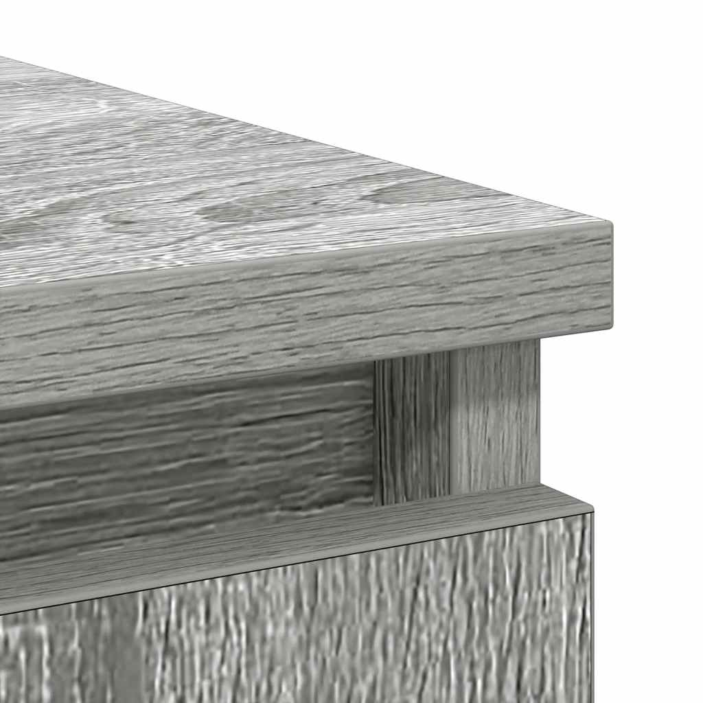 Credenza con Cassetti Grigio Sonoma 71x35x84 cm in Truciolato