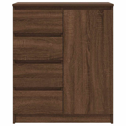 Credenza con Cassetti Rovere Marrone 71x35x84 cm in Truciolato - homemem39