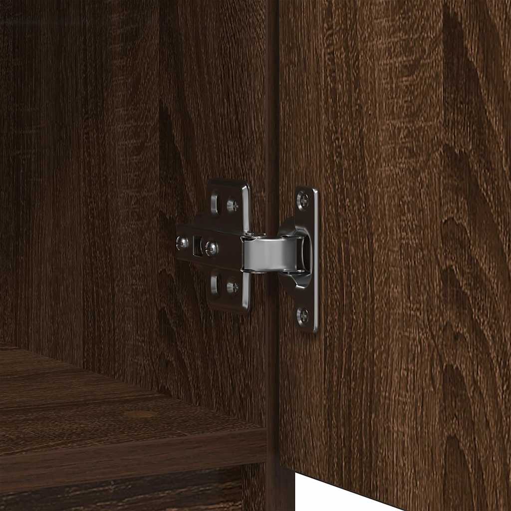 Credenza con Cassetti Rovere Marrone 71x35x84 cm in Truciolato - homemem39