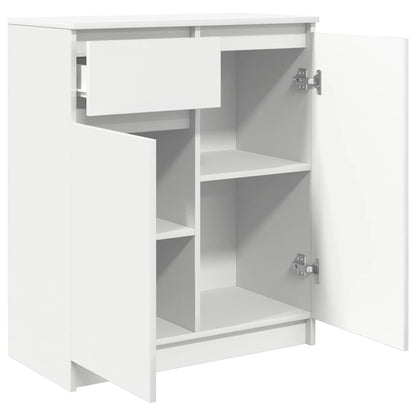 Credenza con Cassetto Bianco 71x35x84 cm in Legno Multistrato - homemem39