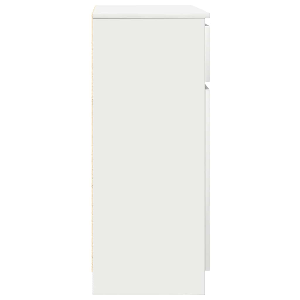 Credenza con Cassetto Bianco 71x35x84 cm in Legno Multistrato - homemem39