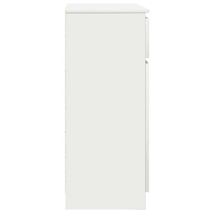 Credenza con Cassetto Bianco 71x35x84 cm in Legno Multistrato - homemem39