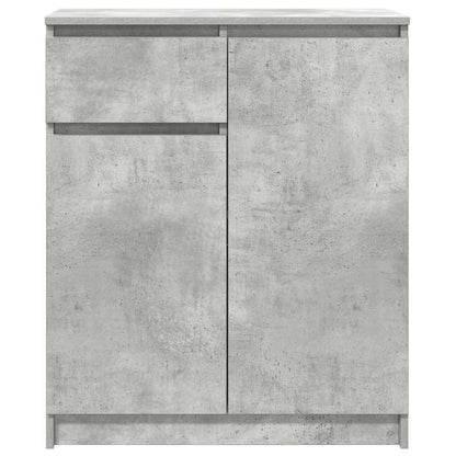 Credenza con Cassetto Grigio Cemento 71x35x84 cm in Truciolato - homemem39