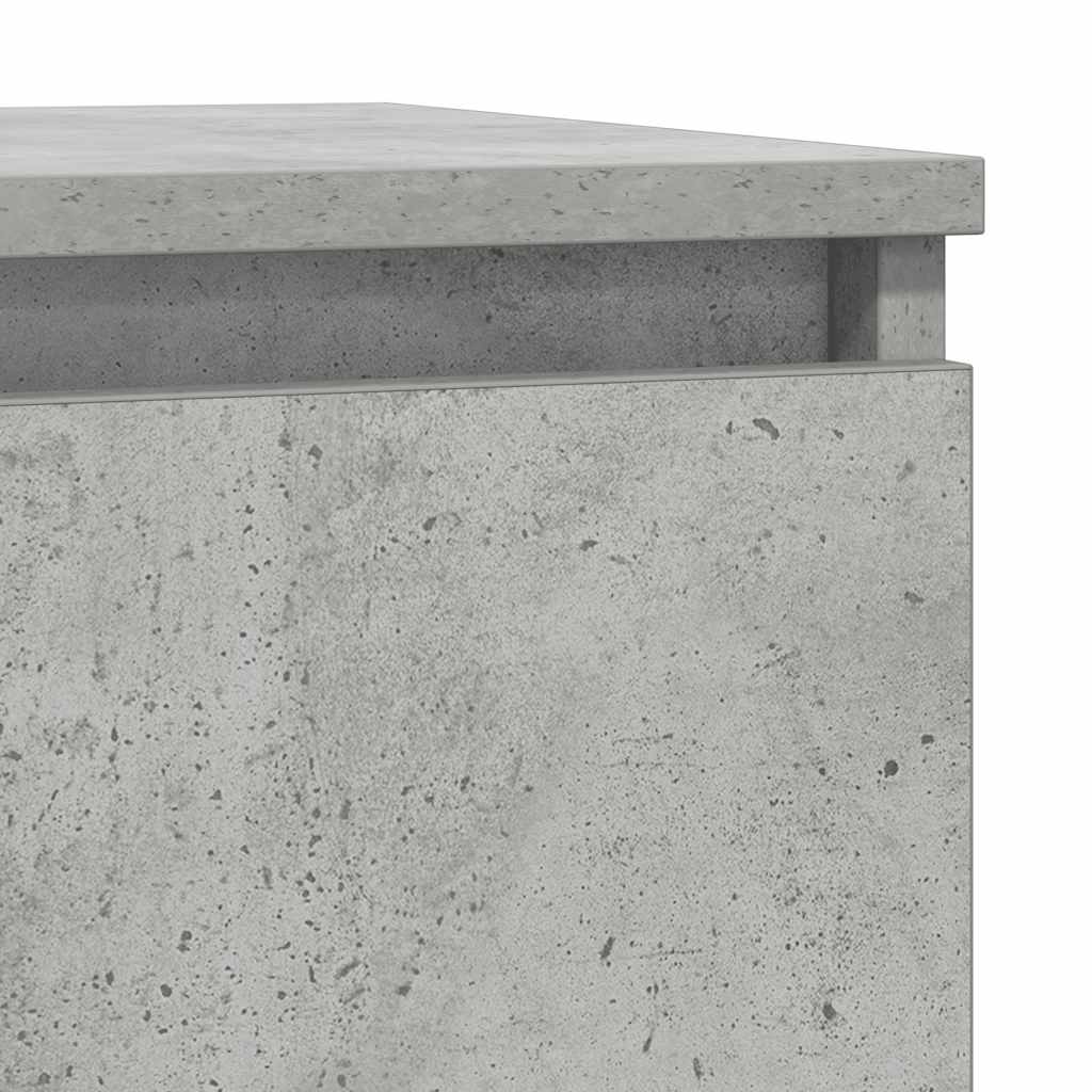 Credenza con Cassetto Grigio Cemento 71x35x84 cm in Truciolato - homemem39