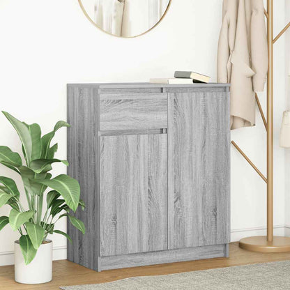 Credenza con Cassetto Grigio Sonoma 71x35x84 cm in Truciolato - homemem39